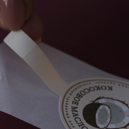 Самоклеящиеся  этикетки контроля вскрытия